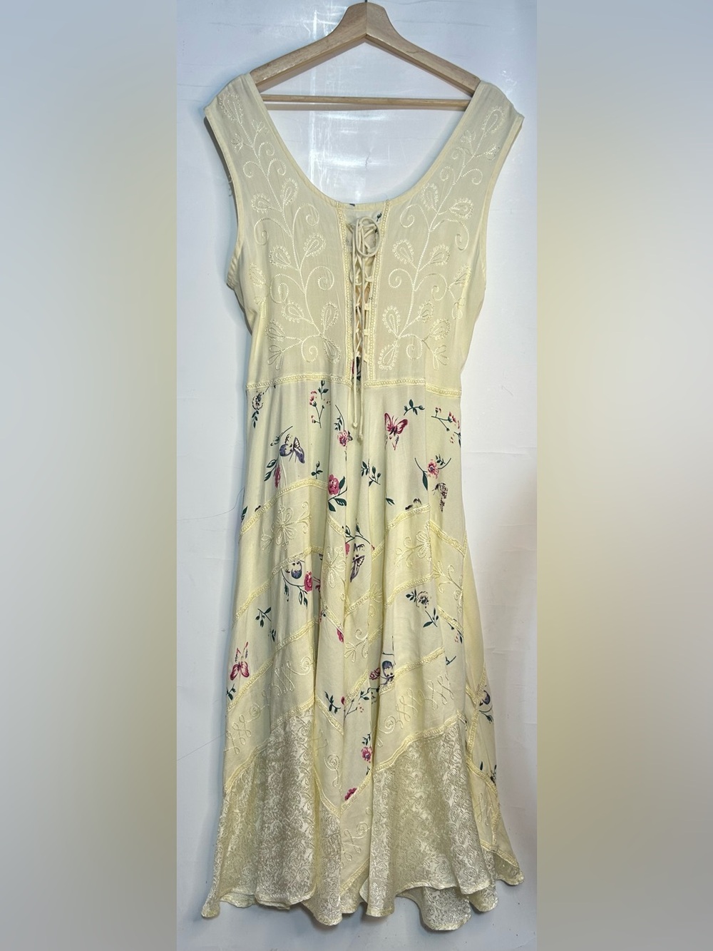 Sakkas Garden Goddess Corset Style Dress 1X/2X- New
